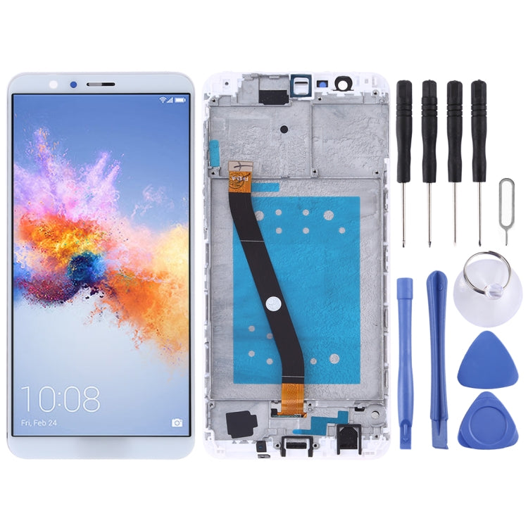 OEM LCD Screen for Huawei Honor 7X Digitizer Full Assembly with Frame (White) - LCD Screen by PMC Jewellery | Online Shopping South Africa | PMC Jewellery