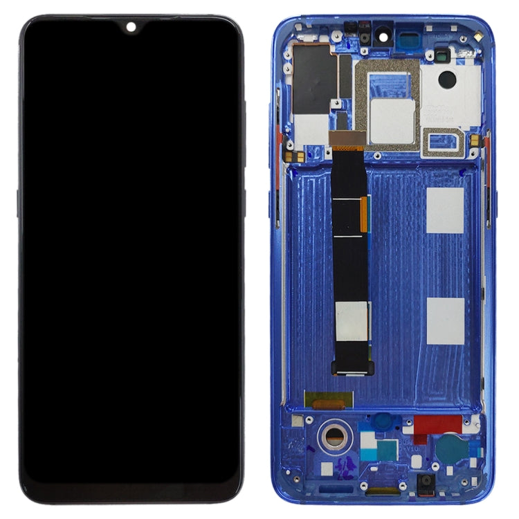 OLED LCD Screen for Xiaomi Mi 9 Digitizer Full Assembly with Frame(Blue) - LCD Screen by PMC Jewellery | Online Shopping South Africa | PMC Jewellery