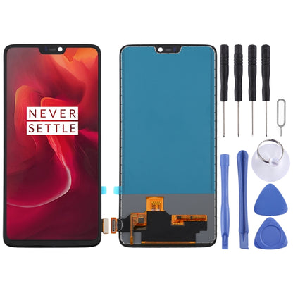 For OnePlus 6 A6000 TFT Material LCD Screen and Digitizer Full Assembly (Black) - LCD Screen by PMC Jewellery | Online Shopping South Africa | PMC Jewellery