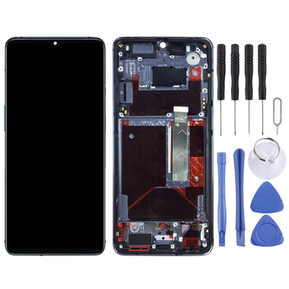 For OnePlus 7T HD1901 HD1903 HD1900 HD1905 Digitizer Full Assembly with Frame OEM LCD Screen (Baby Blue) - LCD Screen by PMC Jewellery | Online Shopping South Africa | PMC Jewellery