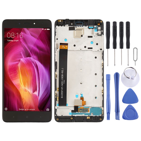 TFT LCD Screen for Xiaomi Redmi Note 4 Digitizer Full Assembly with Frame(Black) - LCD Screen by PMC Jewellery | Online Shopping South Africa | PMC Jewellery