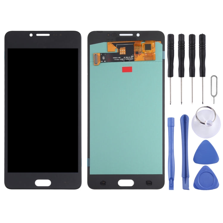 OLED Material LCD Screen and Digitizer Full Assembly for Samsung Galaxy C9 Pro SM-C9000/C900(Black) - LCD Screen by PMC Jewellery | Online Shopping South Africa | PMC Jewellery