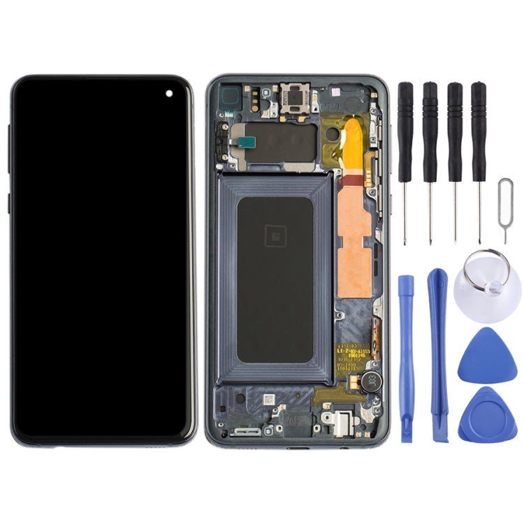 Original Super AMOLED LCD Screen for Galaxy S10e Digitizer Full Assembly with Frame for Galaxy S10e (Black) - LCD Screen by PMC Jewellery | Online Shopping South Africa | PMC Jewellery