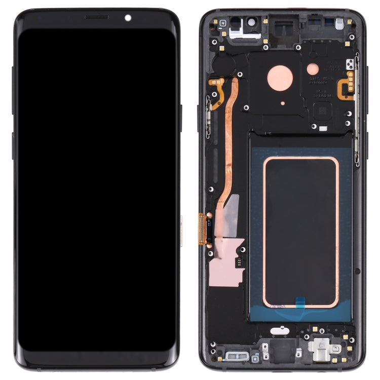 Super AMOLED LCD Screen for Galaxy S9+ / G965F / G965F / DS / G965U / G965W / G9650 Digitizer Full Assembly with Frame (Black) - LCD Screen by PMC Jewellery | Online Shopping South Africa | PMC Jewellery