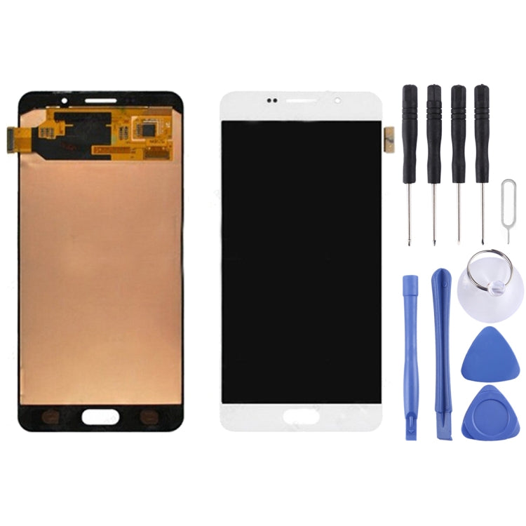 Original LCD Display + Touch Panel for Galaxy A7 (2016), A710F, A710F/DS, A710FD, A710M, A710M/DS, A710Y/DS, A7100(White) - LCD Screen by PMC Jewellery | Online Shopping South Africa | PMC Jewellery