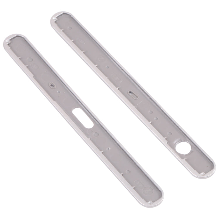 1 Pair Upper and Lower Part Sidebar For Sony Xperia XZ1(Silver) - Frame Bezel Plate by PMC Jewellery | Online Shopping South Africa | PMC Jewellery