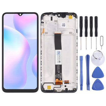 Original LCD Screen and Digitizer Full Assembly with Frame for Xiaomi Redmi 9A / Redmi 9C / Redmi 9C NFC / Redmi 9AT / Redmi 9i / Redmi 9 Activ / Poco C31 / Redmi 10A(Black) - LCD Screen by PMC Jewellery | Online Shopping South Africa | PMC Jewellery