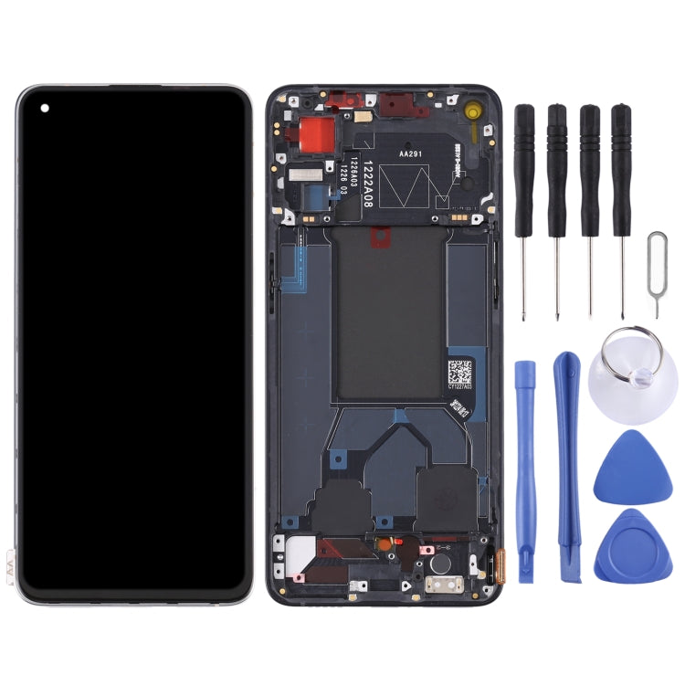 Original LCD Screen For OPPO Reno7 5G China PFJM10 Digitizer Full Assembly with Frame (Black) - LCD Screen by PMC Jewellery | Online Shopping South Africa | PMC Jewellery