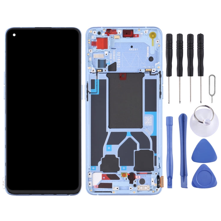 Original LCD Screen For OPPO Reno7 5G China PFJM10 Digitizer Full Assembly with Frame (Blue) - LCD Screen by PMC Jewellery | Online Shopping South Africa | PMC Jewellery