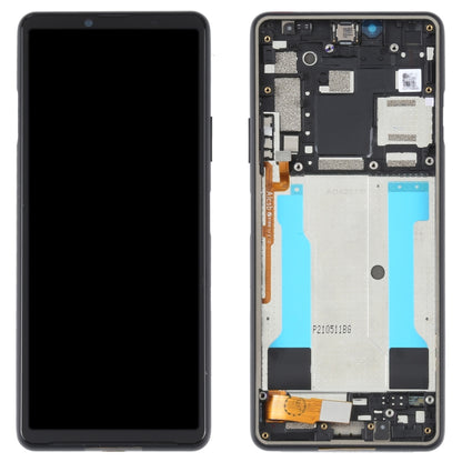 Original LCD Screen For Sony Xperia 10 III SO-52B Digitizer Full Assembly with Frame (Black) - LCD Screen by PMC Jewellery | Online Shopping South Africa | PMC Jewellery