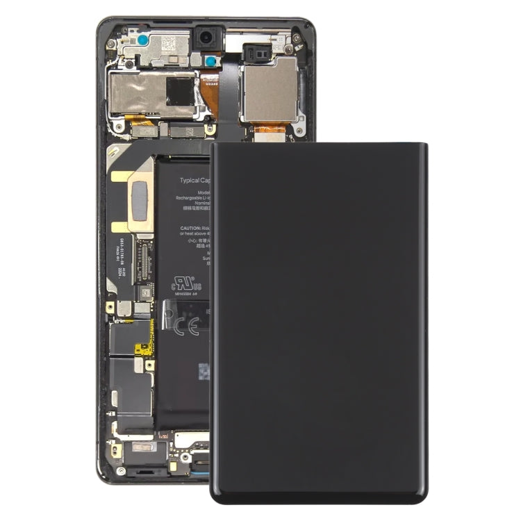 For Google Pixel 7 Pro OEM Battery Back Cover(Black) - Back Cover by PMC TechLife | Online Shopping South Africa | PMC TechLife