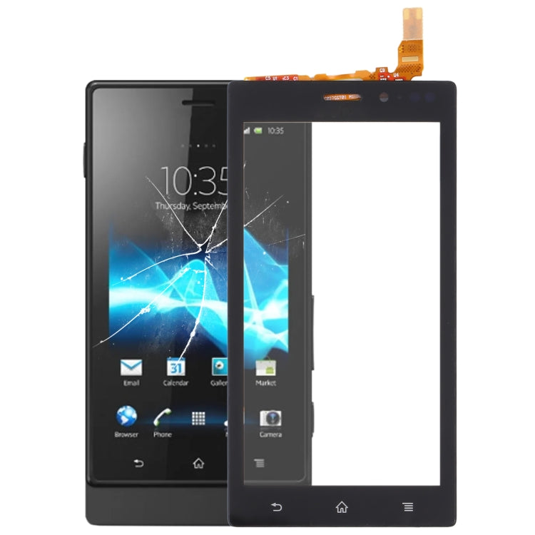 Original Touch Panel For Sony Xperia Sola MT27i(Black) - Touch Panel by PMC Jewellery | Online Shopping South Africa | PMC Jewellery