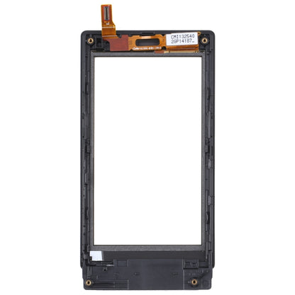 Original Touch Panel with Frame For Sony Xperia Sola MT27i - Touch Panel by PMC Jewellery | Online Shopping South Africa | PMC Jewellery