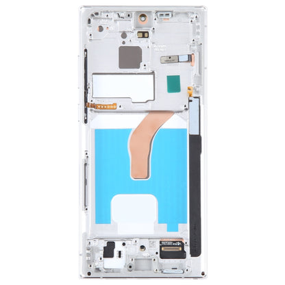 OLED LCD Screen For Samsung Galaxy S22 Ultra 5G SM-S908B EU Edition Digitizer Full Assembly with Frame(Silver) - LCD Screen by PMC Jewellery | Online Shopping South Africa | PMC Jewellery