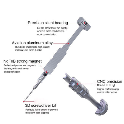 Qianli i-Thor S2 Precision 3D Texture Phillips Screwdriver - Screwdriver by QIANLI | Online Shopping South Africa | PMC Jewellery