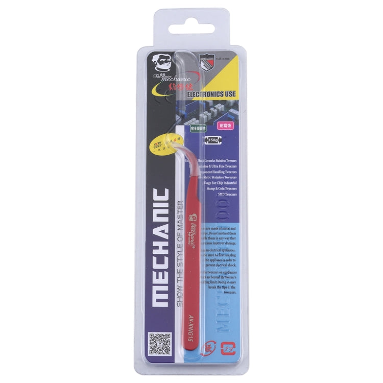 MECHANIC AK-KING15 Curved Tweezers High Tenacity Durable Tweezers - Tweezers by MECHANIC | Online Shopping South Africa | PMC TechLife | Buy Now Pay Later Mobicred