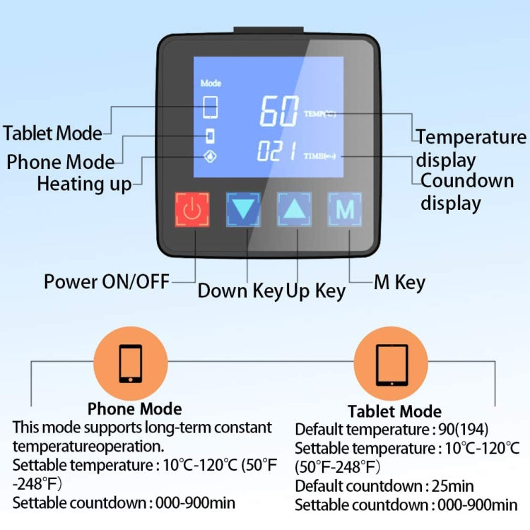 CPB CP320 LCD Screen Heating Pad Safe Repair Tool, EU Plug - Repair Platform by PMC Jewellery | Online Shopping South Africa | PMC Jewellery