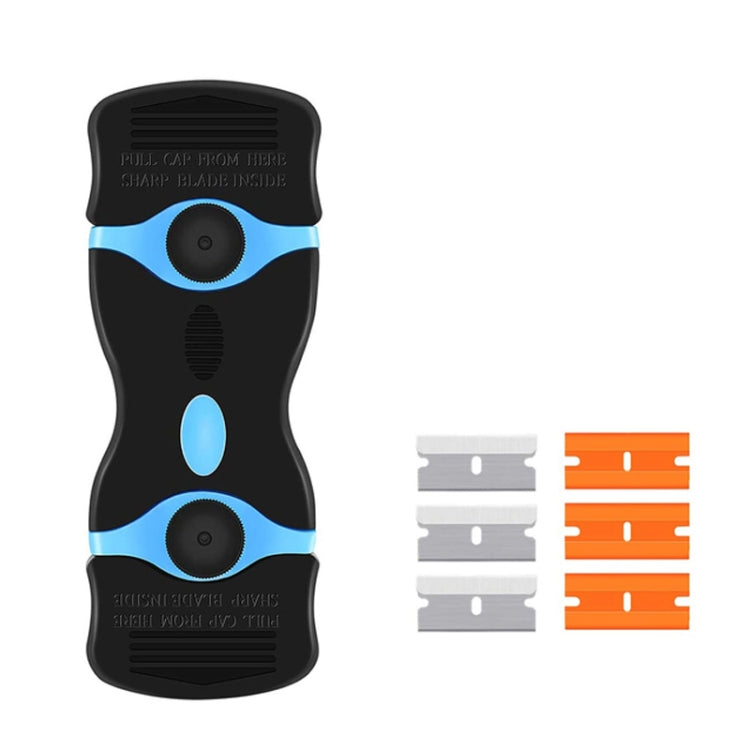 Double Headed Scraper Blade Glue Squeegee Remover Cleaner Tool (Blue) - free shipping - PMC TechLife - Order now!