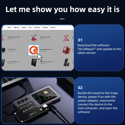 QianLi iCopy Plus Specialized Face ID Recovery and Activation Board for iPhone X to 14 Series - Repair Programmer by QIANLI | Online Shopping South Africa | PMC Jewellery