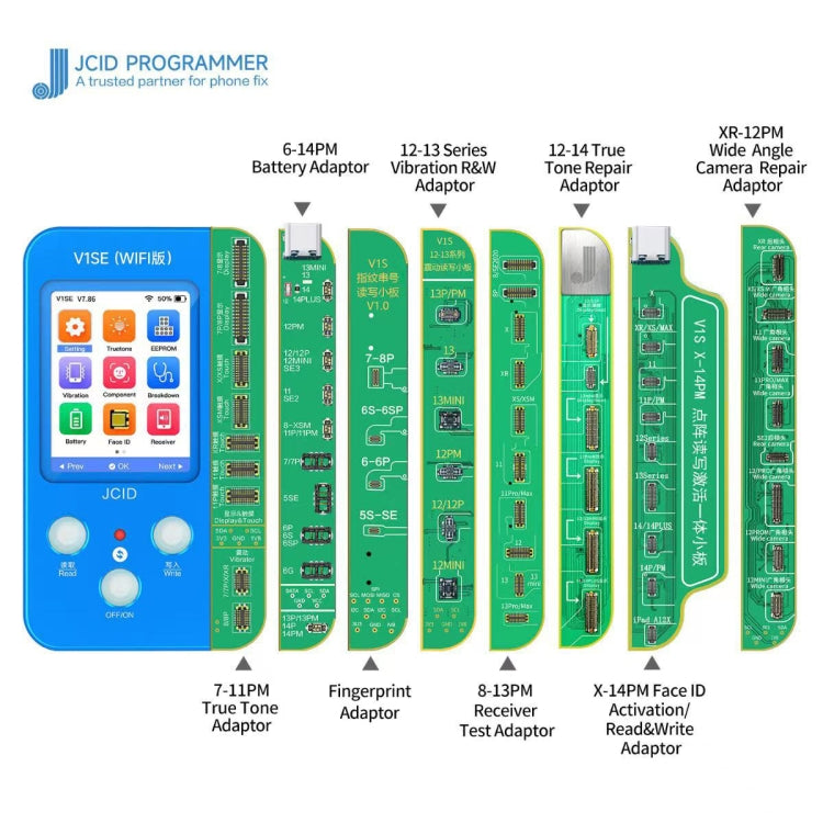 JC V1SE Testing Repair Vibration Board Adaptor For iPhone 12-13 Pro Max - Test Tools by JC | Online Shopping South Africa | PMC Jewellery | Buy Now Pay Later Mobicred