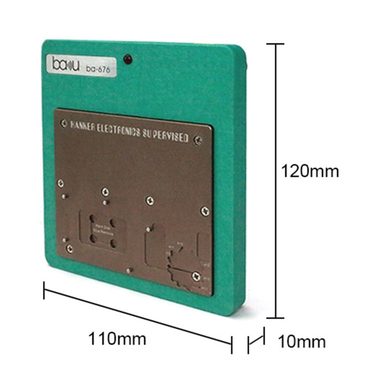 BAKU BA-676 110V-120V Multifuntional PCB IC Glue Remove Thermostatic Heating Platform for iPhone X / XS / XS Max / 11 / 11 Pro / 11 Pro Max, CN Plug - Repair Platform by BAKU | Online Shopping South Africa | PMC Jewellery | Buy Now Pay Later Mobicred