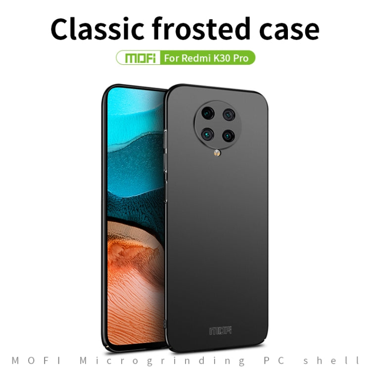 For Xiaomi Redmi K30 Pro MOFI Frosted PC Ultra-thin Hard Case(Black) - Xiaomi Cases by MOFI | Online Shopping South Africa | PMC TechLife | Buy Now Pay Later Mobicred