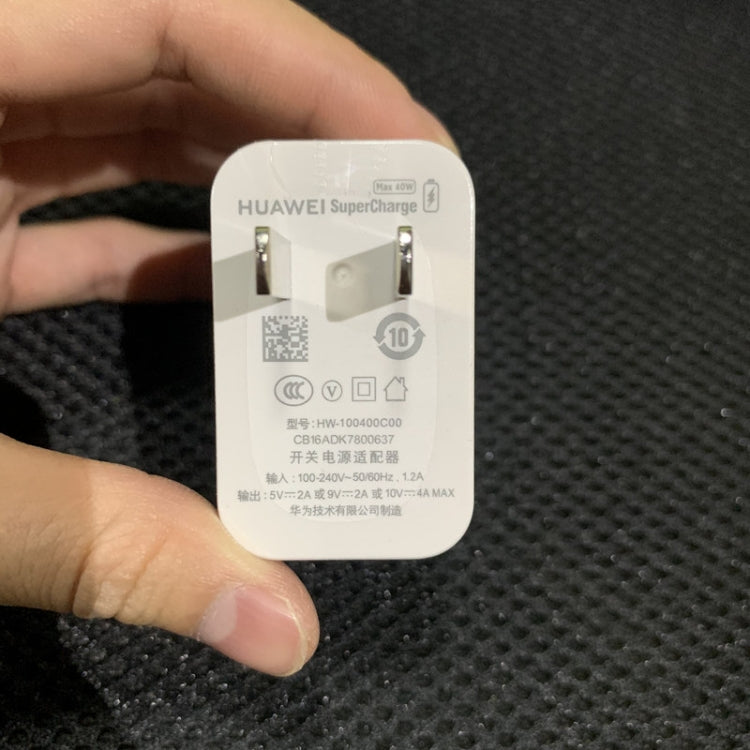 Original Huawei HW-100400C00 For Huawei P30 / Mate 30 / Mate 20 Fast Charge & Huawei Mobile Phone 40W USB Charger, CN Plug - USB Charger by Huawei | Online Shopping South Africa | PMC Jewellery | Buy Now Pay Later Mobicred