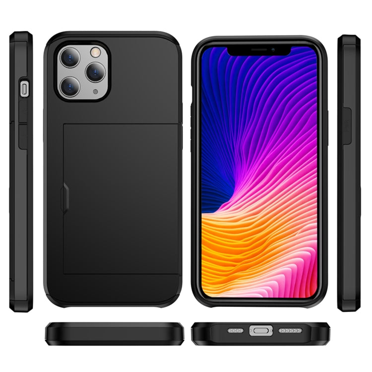For iPhone 12 / 12 Pro Shockproof Rugged Armor Protective Case with Card Slot(Dark Blue) - free shipping - PMC TechLife - Order now!