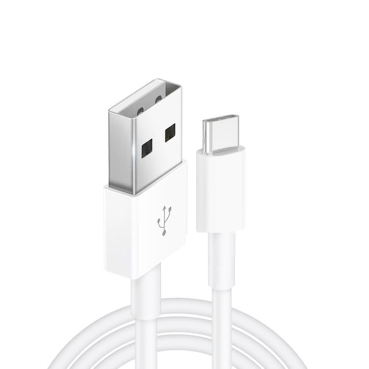 LZ-681 QC3.0 Dual USB Car Charging + Type-C Fast Charging Cable Car Charging Kit(White) - Car Charger by PMC TechLife | Online Shopping South Africa | PMC TechLife