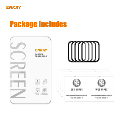 For Apple Watch 6/5/4/SE 40mm 5PCS ENKAY Hat-Prince 0.2mm 9H Surface Hardness 3D Explosion-proof Aluminum Alloy Edge Full Screen Tempered Glass Screen Film - Watch Cases by ENKAY | Online Shopping South Africa | PMC Jewellery | Buy Now Pay Later Mobicred