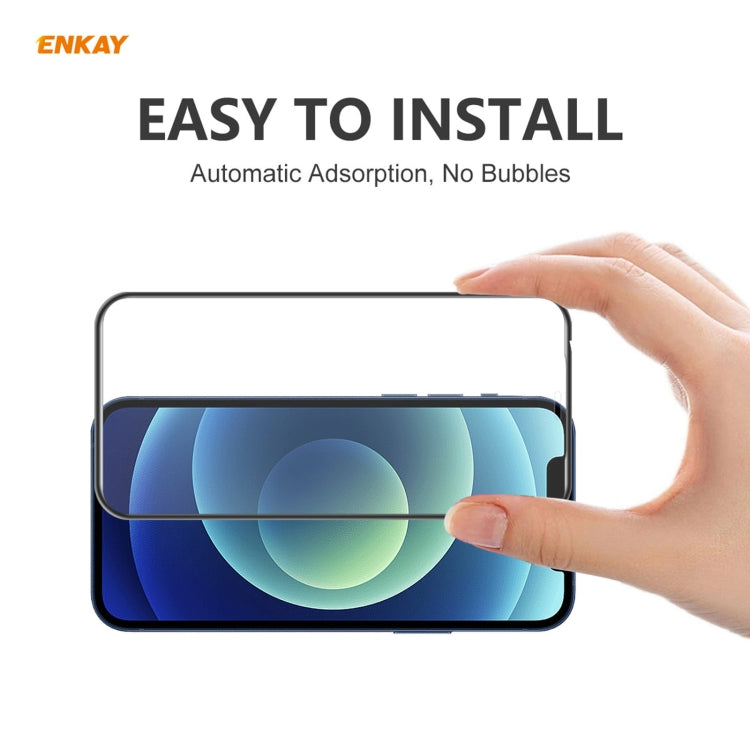 For iPhone 12 Pro Max 2pcs ENKAY Hat-Prince Anti-drop Full Glue Tempered Glass Full Screen Film Anti-fall Protector - iPhone 12 Pro Max Tempered Glass by ENKAY | Online Shopping South Africa | PMC Jewellery | Buy Now Pay Later Mobicred