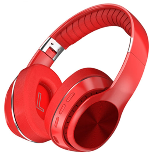 VJ320 Bluetooth 5.0 Head-mounted Foldable Wireless Headphones Support TF Card with Mic(Red) - Headset & Headphone by PMC Jewellery | Online Shopping South Africa | PMC Jewellery
