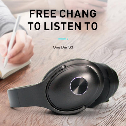 OneDer S3 2 in1 Headphone & Speaker Portable Wireless Bluetooth Headphone Noise Cancelling Over Ear Stereo(Black) - Headset & Headphone by OneDer | Online Shopping South Africa | PMC Jewellery | Buy Now Pay Later Mobicred