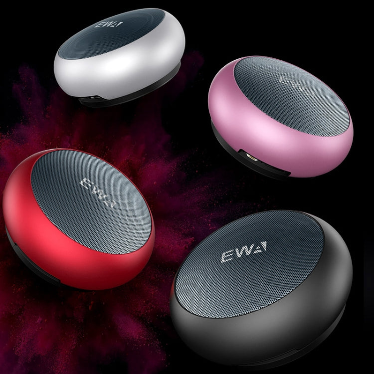 EWA A110 IPX5 Waterproof Portable Mini Metal Wireless Bluetooth Speaker Supports 3.5mm Audio & 32GB TF Card & Calls(Silver) - Mini Speaker by EWA | Online Shopping South Africa | PMC Jewellery | Buy Now Pay Later Mobicred