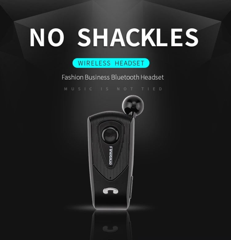 Fineblue F930 CSR4.1 Retractable Cable Caller Vibration Reminder Anti-theft Bluetooth Headset - Bluetooth Earphone by Fineblue | Online Shopping South Africa | PMC Jewellery | Buy Now Pay Later Mobicred