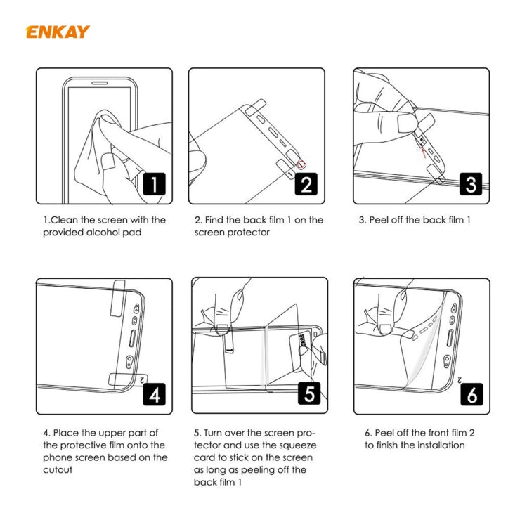 ENKAY Hat-Prince 0.1mm 3D Full Screen Protector Explosion-proof Hydrogel Film For iPhone 12 Pro Max - Front Protector by ENKAY | Online Shopping South Africa | PMC TechLife | Buy Now Pay Later Mobicred