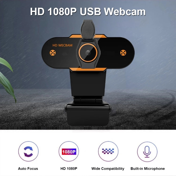 312 1080P HD USB 2.0 PC Desktop Camera Webcam with Mic, Cable Length: about 1.3m, Configuration:Anti-peep - HD Camera by PMC TechLife | Online Shopping South Africa | PMC TechLife