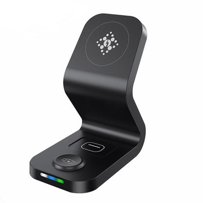 B-13 15W Max 3 in 1 Magnetic Wireless Charger for Mobile Phones & Apple Watchs & AirPods(Black) - Wireless Charger by PMC Jewellery | Online Shopping South Africa | PMC Jewellery