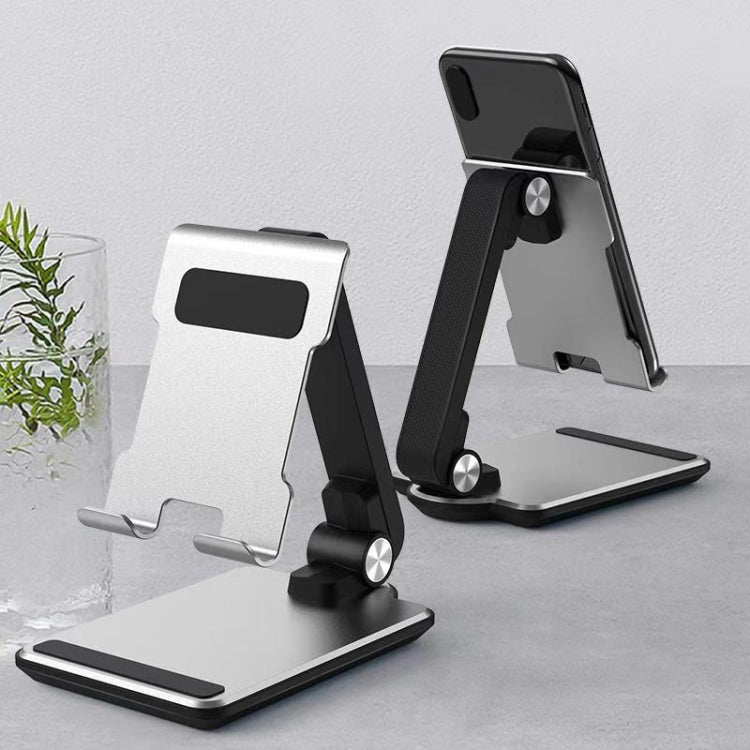 Foldable Tablet Desk Holder, Aluminum Alloy Base for iPad, Huawei Etc - Desktop Holder by PMC Jewellery | Online Shopping South Africa | PMC Jewellery