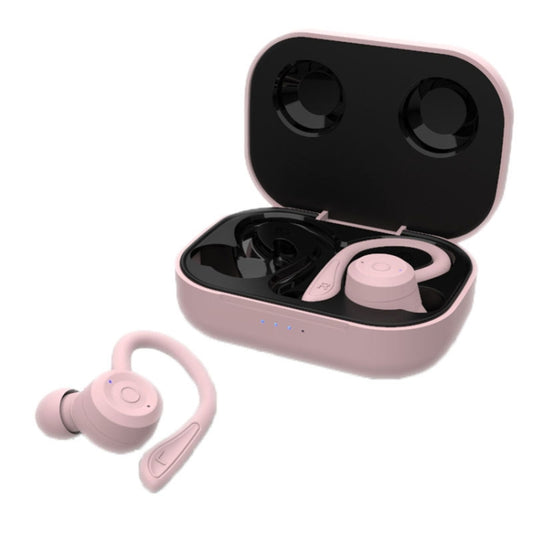 T20 TWS Bluetooth Hooks Wireless Sports Headphones with Charging Box IPX6 Waterproof Noise-cancelling Earphones(Pink) - Bluetooth Earphone by PMC Jewellery | Online Shopping South Africa | PMC Jewellery