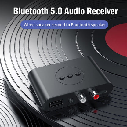 B21 Bluetooth 5.0 Audio Receiver AUX RCA Output U-disk Playback - Audio Receiver Transmitter by PMC Jewellery | Online Shopping South Africa | PMC Jewellery