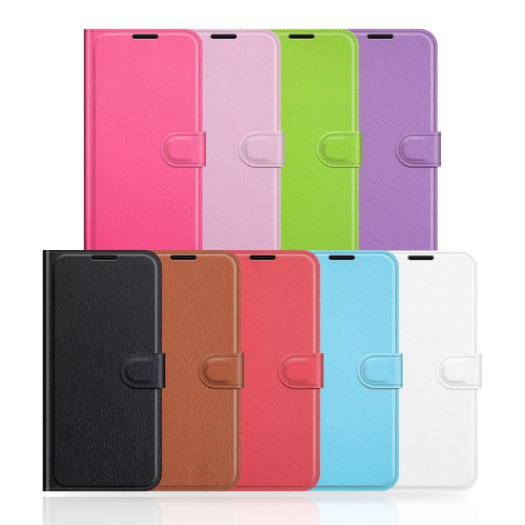 For OPPO A16 Litchi Texture Horizontal Flip Protective Case with Holder & Card Slots & Wallet(Black) - OPPO Cases by PMC TechLife | Online Shopping South Africa | PMC TechLife