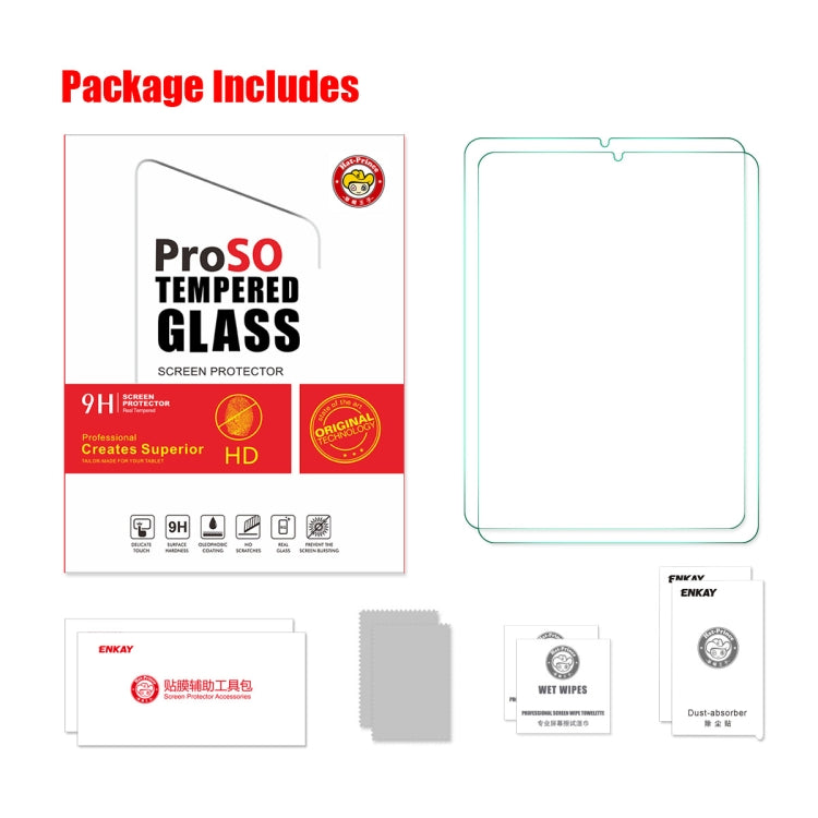 2 PCS ENKAY Hat-Prince 0.33mm Explosion-proof Tempered Glass Protector Anti-Scratch Film for iPad mini 2024 / mini 6 - More iPad Tempered Glass by ENKAY | Online Shopping South Africa | PMC Jewellery | Buy Now Pay Later Mobicred