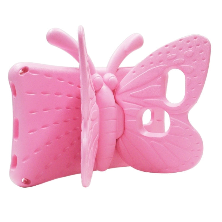 For Amazon Kindle Fire HD 8 2020 Butterfly Bracket Style EVA Children Falling Proof Cover Protective Case(Pink) - Amazon by PMC TechLife | Online Shopping South Africa | PMC TechLife | Buy Now Pay Later Mobicred