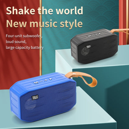 T&G TG296 Portable Wireless Bluetooth 5.0 Speaker Support TF Card / FM / 3.5mm AUX / U-Disk / Hands-free(Black) - Mini Speaker by T&G | Online Shopping South Africa | PMC Jewellery