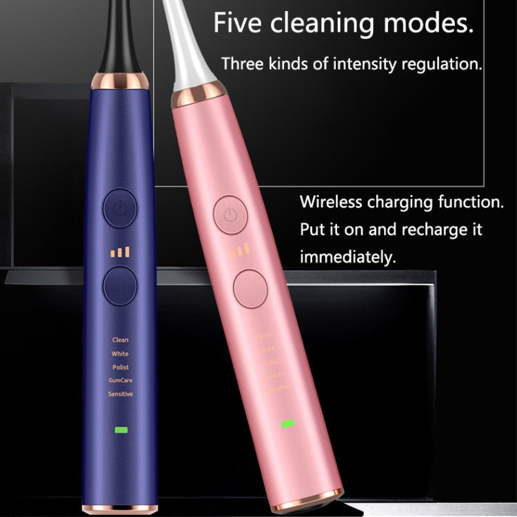 Wireless Induction Charging Ultrasonic Electric Toothbrush(Blue) - Toothbrushes by PMC Jewellery | Online Shopping South Africa | PMC Jewellery