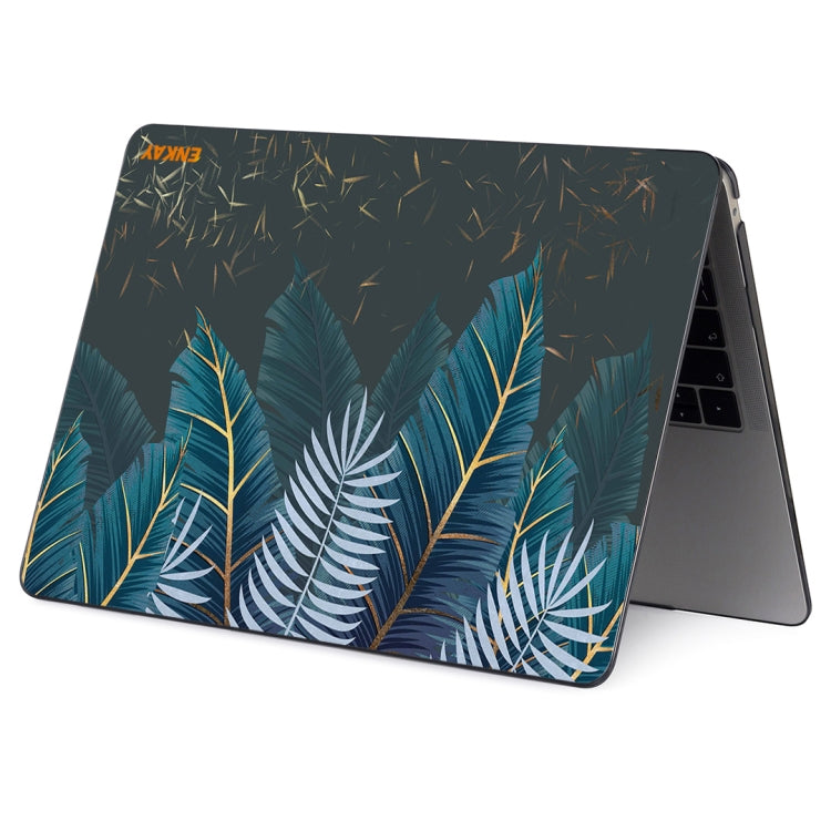 ENKAY Hat-Prince Natural Series Laotop Protective Crystal Case for MacBook Pro 13.3 inch A2251 / A2289 / A2338 2020(Palm Leaf) - MacBook Pro Cases by ENKAY | Online Shopping South Africa | PMC Jewellery