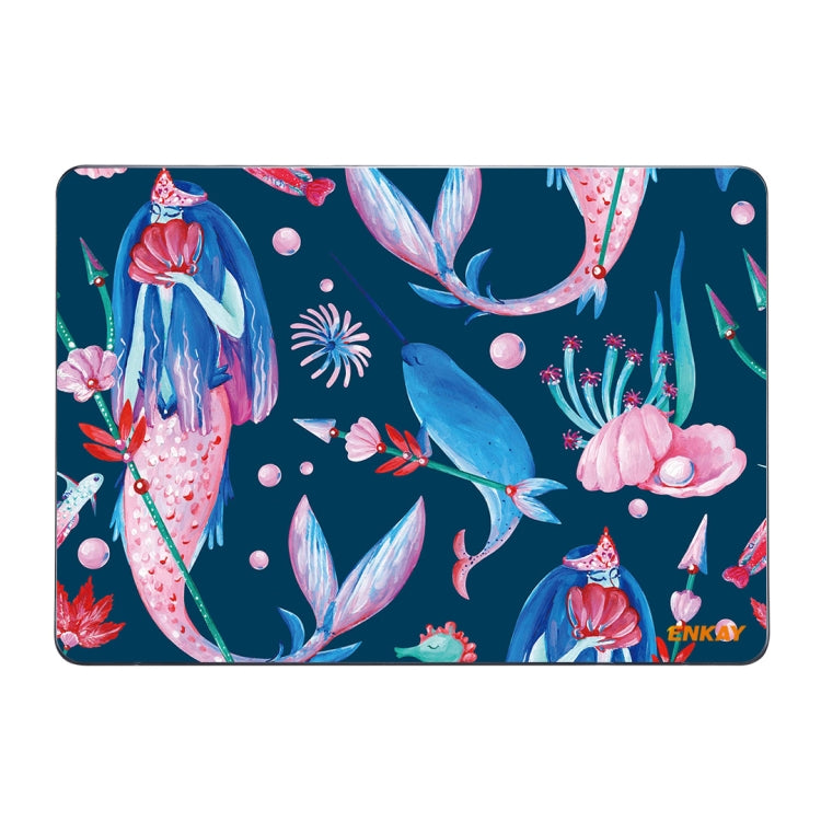 For MacBook Air 13.3 inch A1932 2018 ENKAY Hat-Prince Natural Series Laotop Protective Crystal Case(Mermaid) - MacBook Air Cases by ENKAY | Online Shopping South Africa | PMC Jewellery