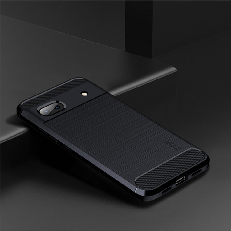 For Google Pixel 6A MOFI Gentleness Brushed Carbon Fiber Soft TPU Case(Blue) - Google Cases by MOFI | Online Shopping South Africa | PMC Jewellery | Buy Now Pay Later Mobicred