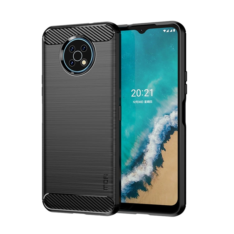 For Nokia G50 MOFI Gentleness Brushed Carbon Fiber Soft TPU Case(Black) - Nokia Cases by MOFI | Online Shopping South Africa | PMC TechLife | Buy Now Pay Later Mobicred